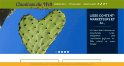 Desktop Screenshot of claudiumdiewelt.de